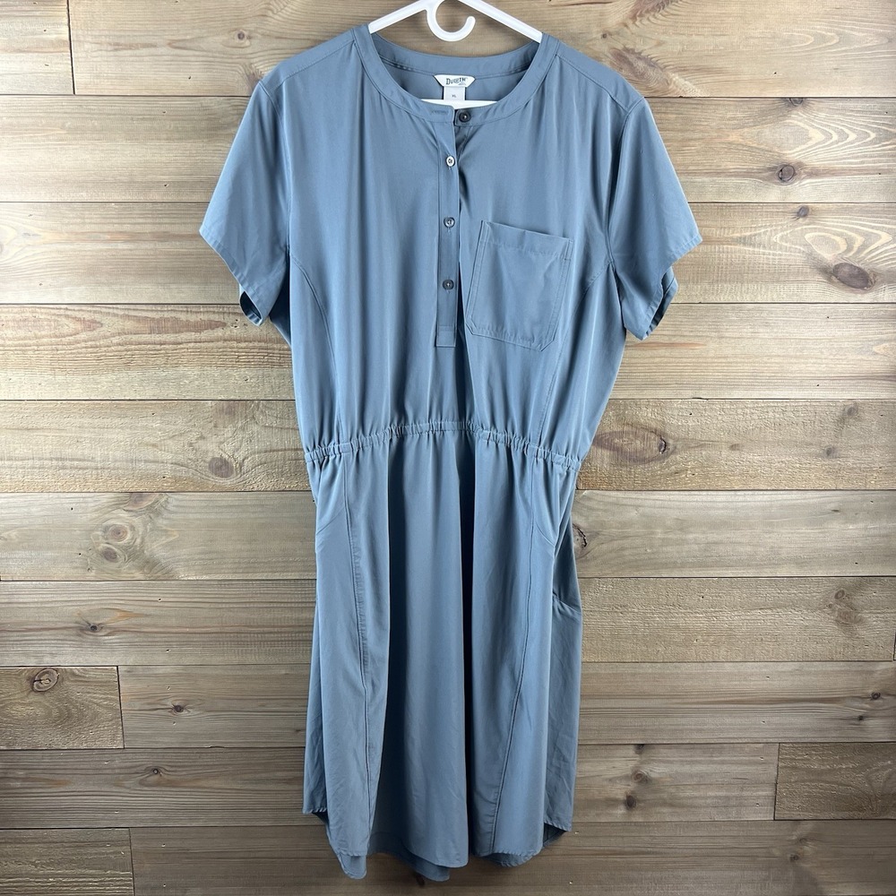 Duluth Trading‎ Womens Dress Nine To Fine Synthetic Cap Sleeve Athletic Size XL